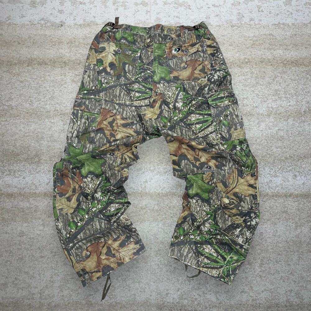 Vintage 90s Mossy Oak Hunting Camo Tactical Pants 36x32 Baggy Cargos Woodland